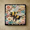 Framed Diamond Painting - Special Shaped - Insect (25x25cm)
