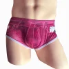 New high-end men's ice silk denim printed briefs
