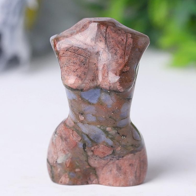 2“ Wholesale Crystal Tiny Women Body Figurine Crystal Torso Statue Carved Goddess Model Body