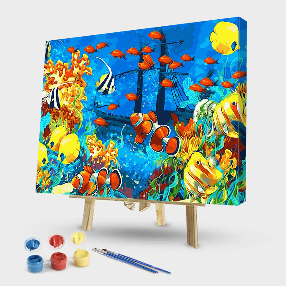 

50*40CM - Paint By Numbers - Sea World, 501 Original
