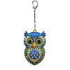 1PC, porte-cl&eacute;s DIY 3D en diamant avec boucle homard, porte-cl&eacute;s double face en diamant avec cha&icirc;ne &agrave; ressorts, mosa&iuml;que de diamants en cristal &agrave; ressorts, cadeau unique fait main