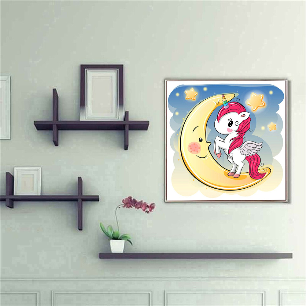 Unicorn 30*40CM(Canvas) Full Round Drill Diamond Painting