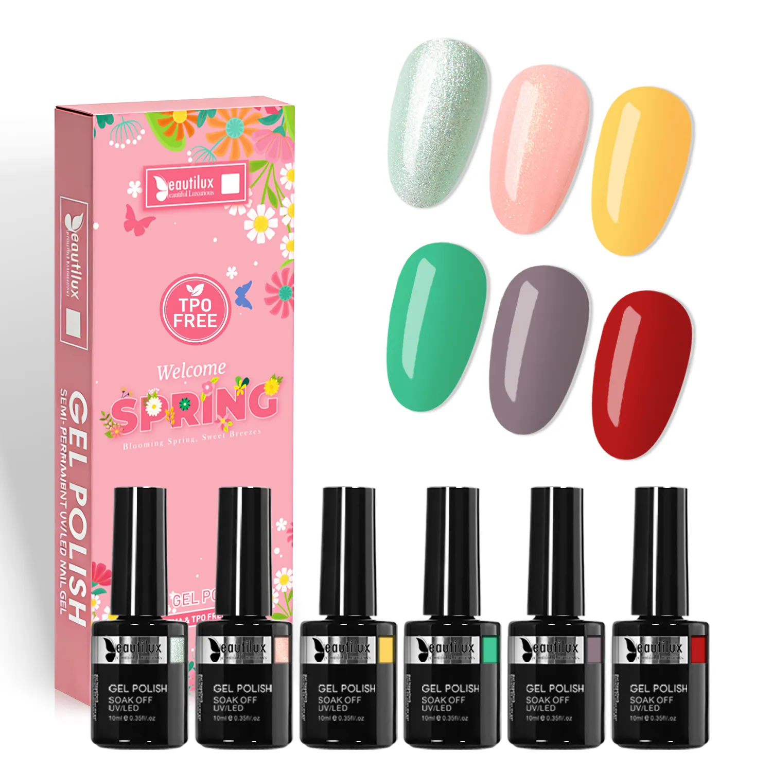 Beautilux Gel Polish Kit 48pcs x10ml &ldquo;Welcome Spring" Collection