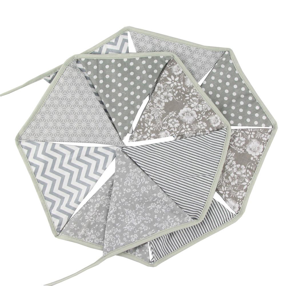 

12-sides 3.2m Pennant Bunting Banners Triangular Flags Baby Birthday Decor, 501 Original