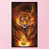 (US Only)Tiger Printed Cross Stitch Kit 40x75cm DIY 11CT Thread Art Needlework Home Decor