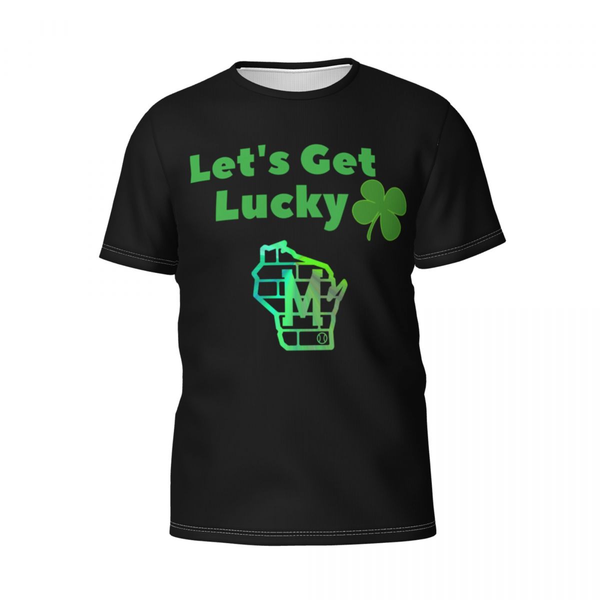 Milwaukee Brewers Get Lucky Clover St. Patrick's Day Printed Men's T-Shirt