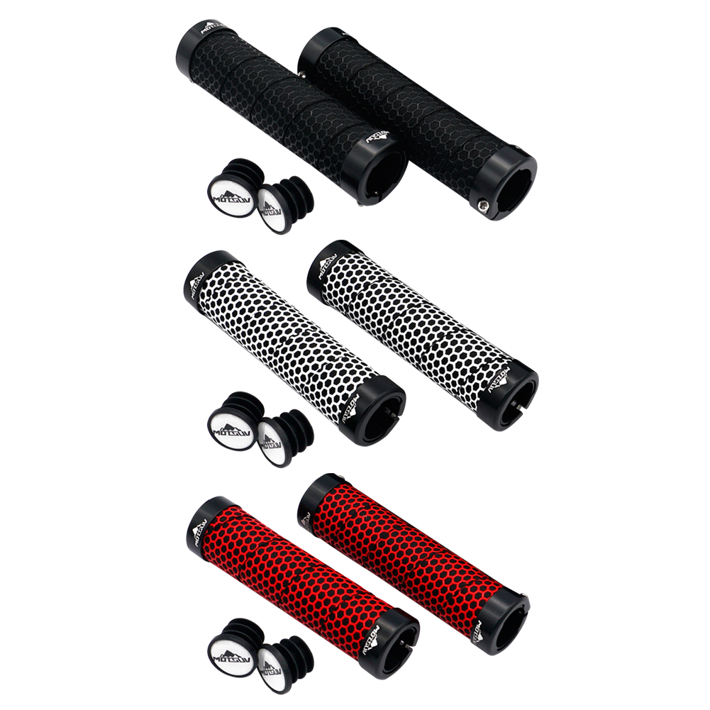 

Mountain Bike Handlebar Grip Cover with Bar End Plugs Cycling Accessories, Red, 501 Original