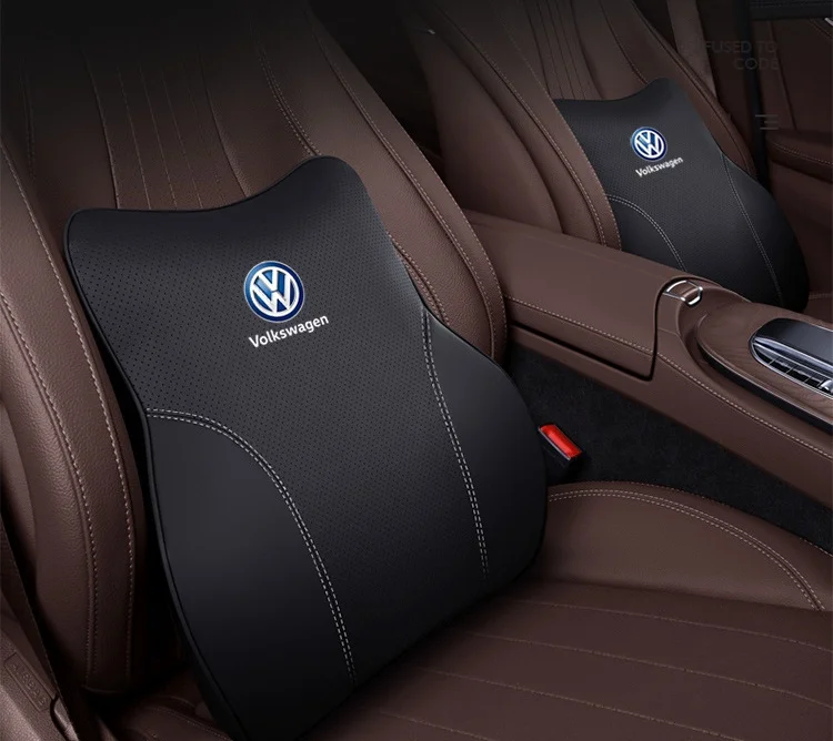 🔥Hot sale🔥Car leather lumbar headrest set