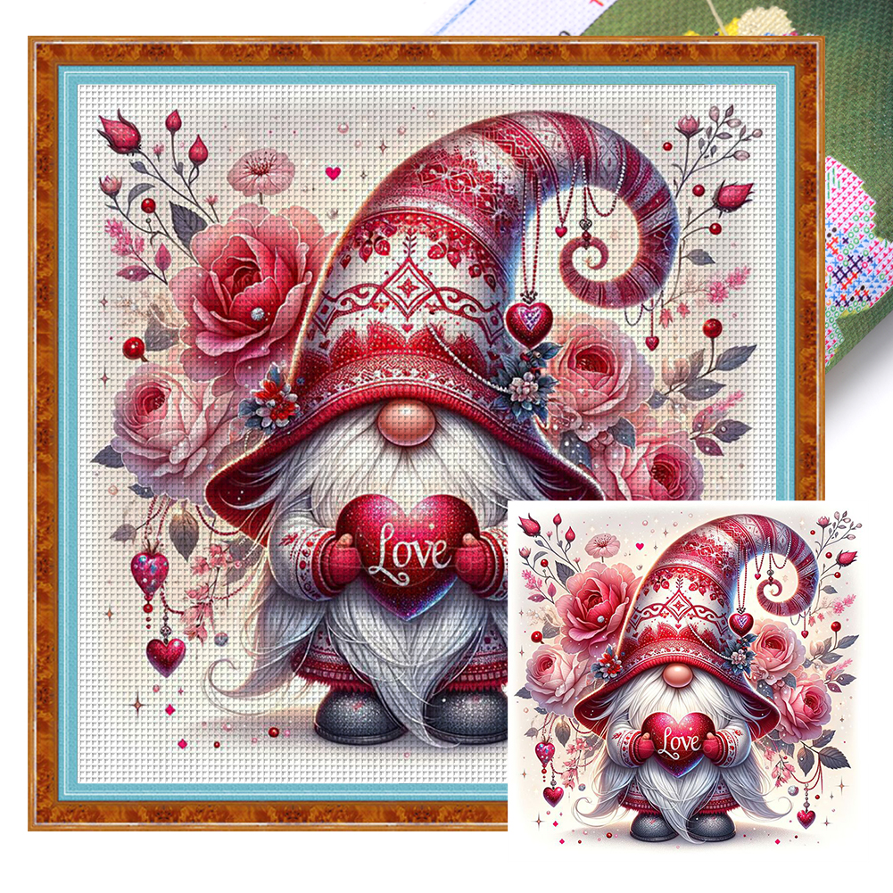 Valentine'S Day Tree Spirit Full 11CT Pre-stamped Canvas(40*40cm) Cross Stitch