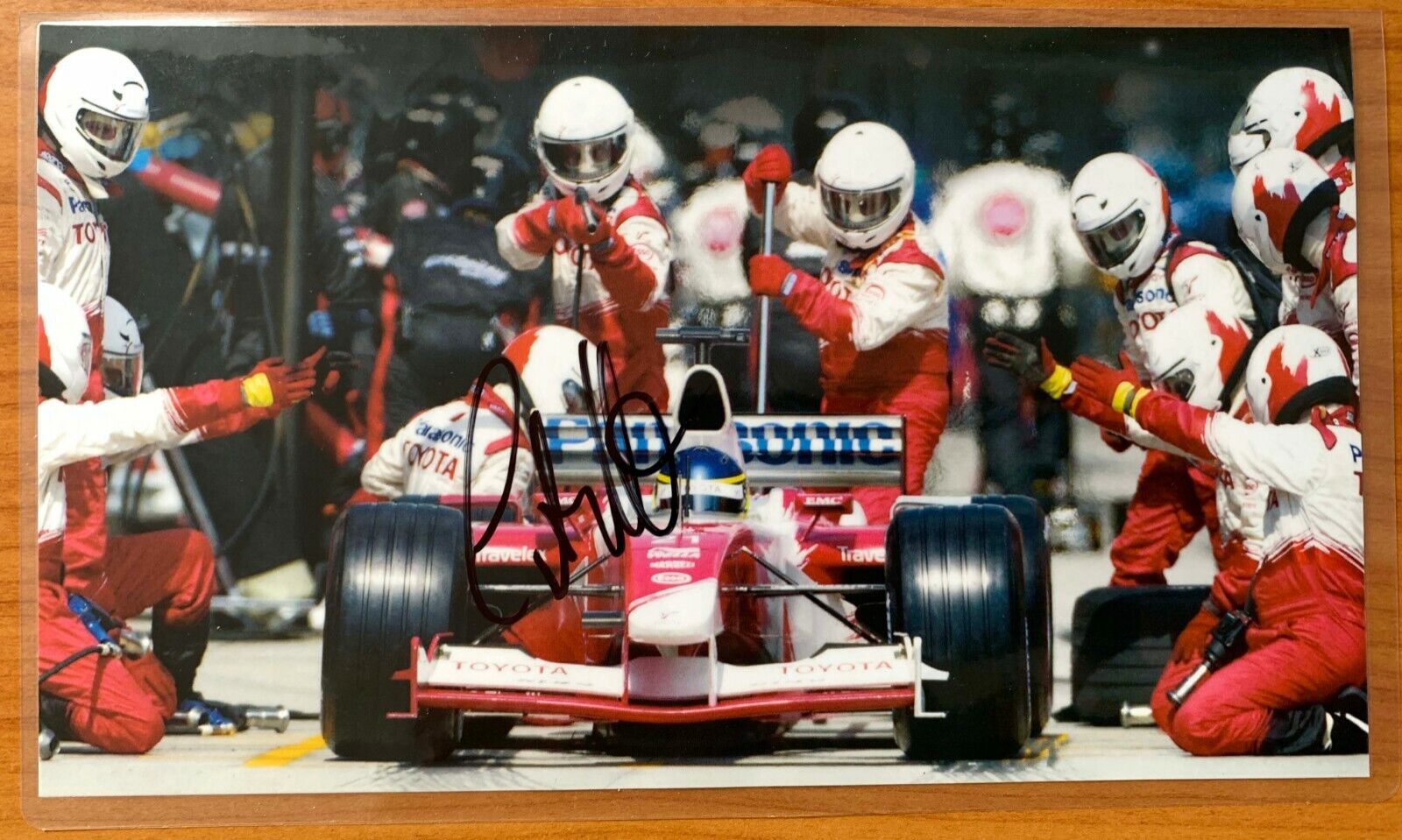 Christiano Da Matta Panasonic Toyota Racing Hand Signed Autograph Formula 1