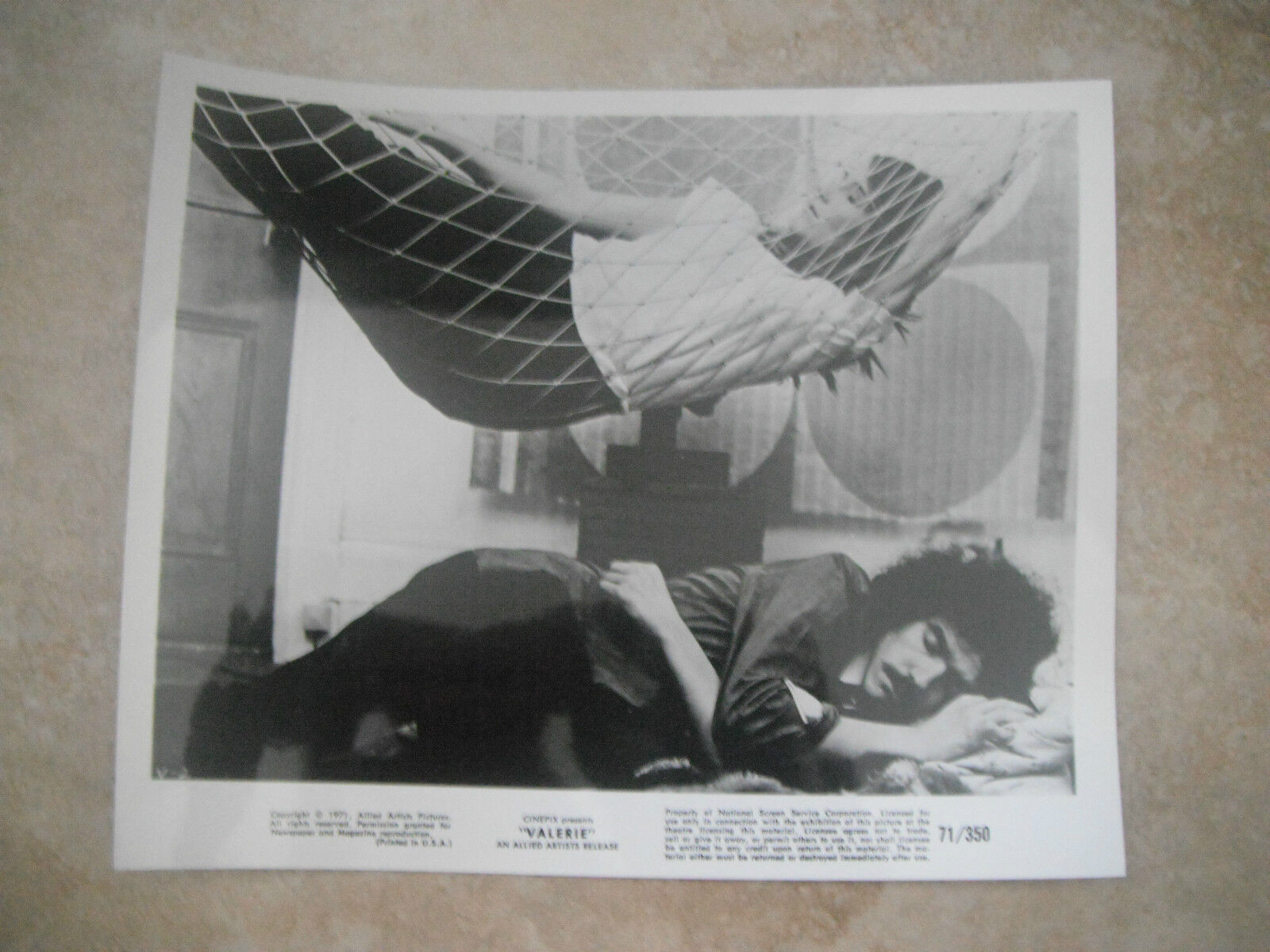 Valerie 1971 Week of Wonders B&W 8x10 Promo Photo Poster painting Original Lobby Card #2