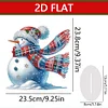 2D flacher Schneemann Druck DIY Desktop Diamond Art Kits für Home Office Desktop Dekor