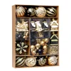 50PCS Black Golden Hanging Decors for Christmas Tree