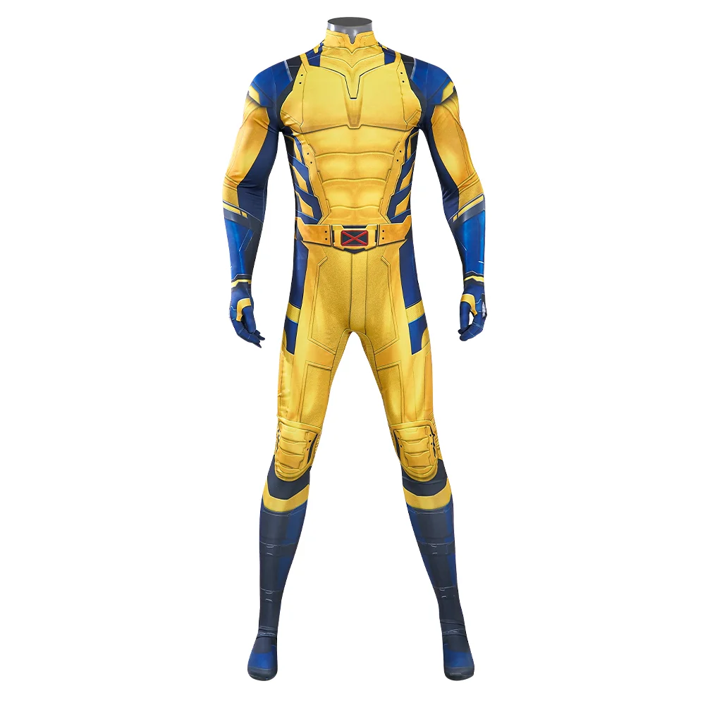 Movie Deadpool 3 Wolverine Jumpsuit  Hugh Jackman Cosplay Costume