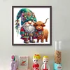 Christmas Yak Gnome-11CT Stamped Cross Stitch 50*50cm/19.69*19.69in