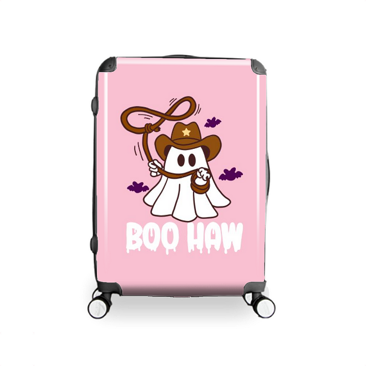 Cowboy Ghost BOO HAW, Halloween Hardside Luggage