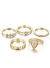 Simple Hollow Various Styles 5Pieces Rings