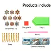 10pcs/set DIY Double-sided Rhinestone Diamond Special Shape Pearl Art Hanging Acrylic  Christmas Tree Ornament Kit