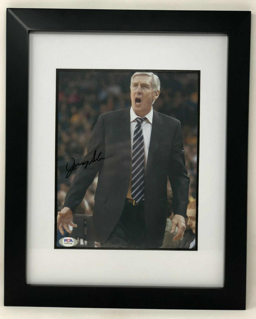 PSA/DNA Utah Jazz JERRY SLOAN Signed Autographed FRAMED 8x10 Basketball Photo Poster painting