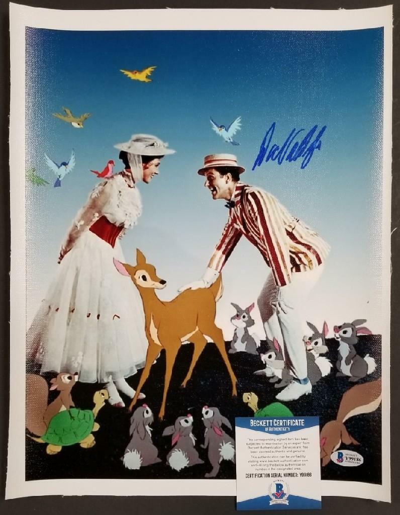 Dick Van Dyke autograph signed Mary Poppins 11x14 Canvas Photo Poster painting #4 ~ BAS COA