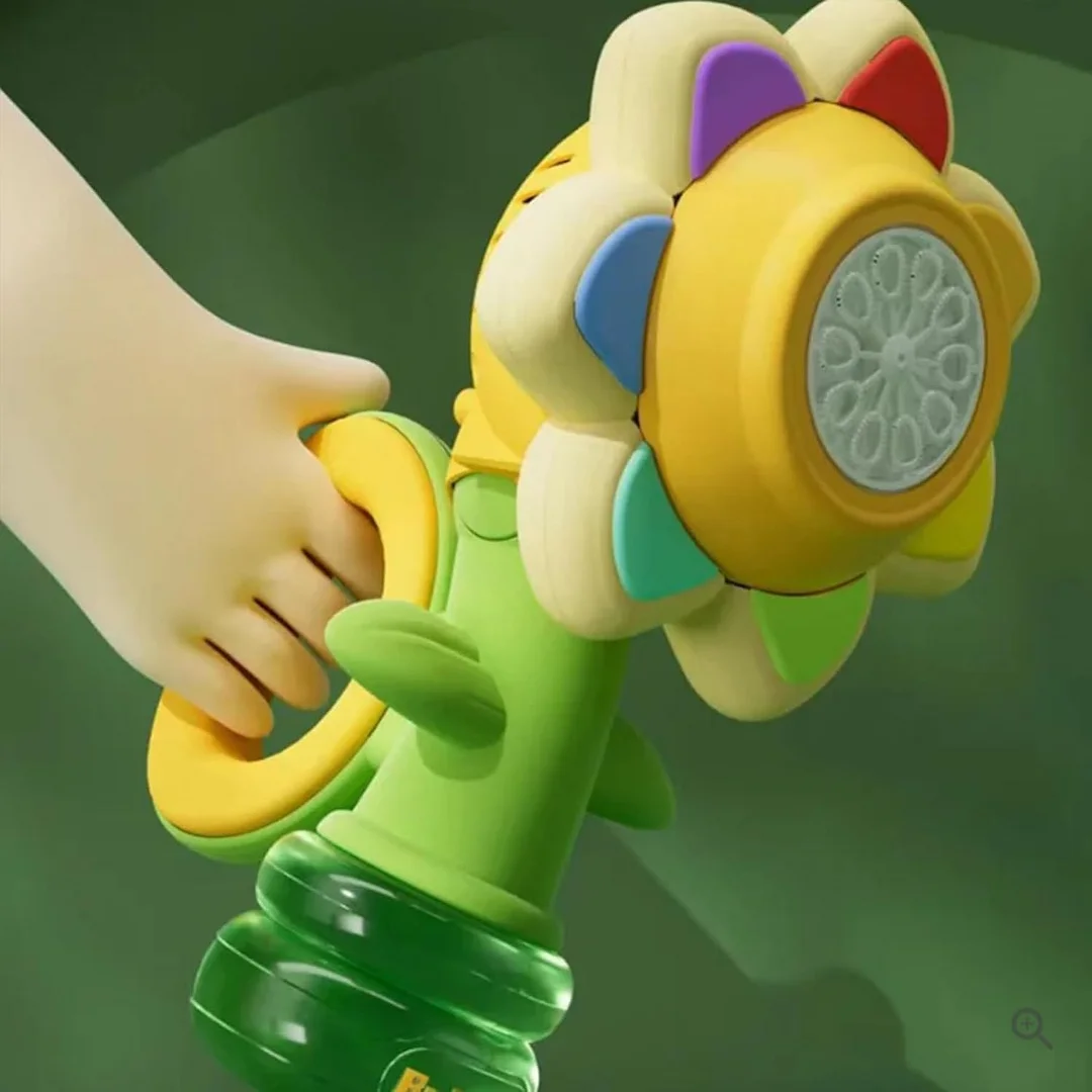 Sunflower Bubble Bath Toy, Flower Bubble Machine for Bath, Rechargeable Fun Swing Dance Bubbles Maker Machine Blower 
