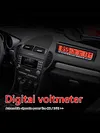 3 In 1 Mini Electronic Car Clock Car Inside Outside Thermometer Voltage Monitor
