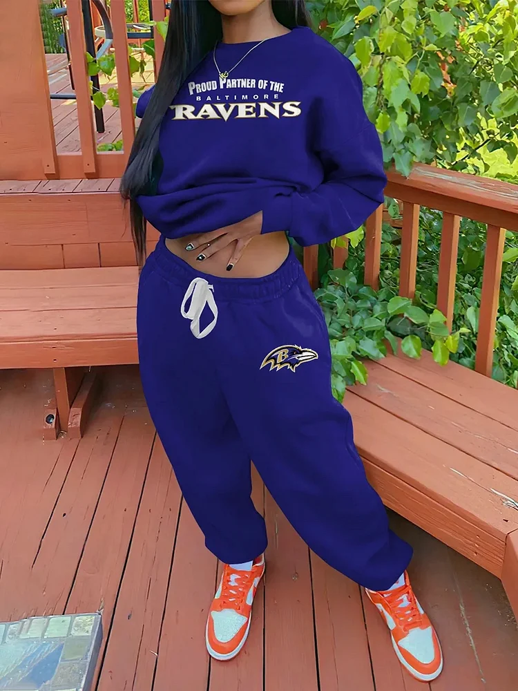 Baltimore Ravens Sportswear Crewneck Sweatshirt Suit