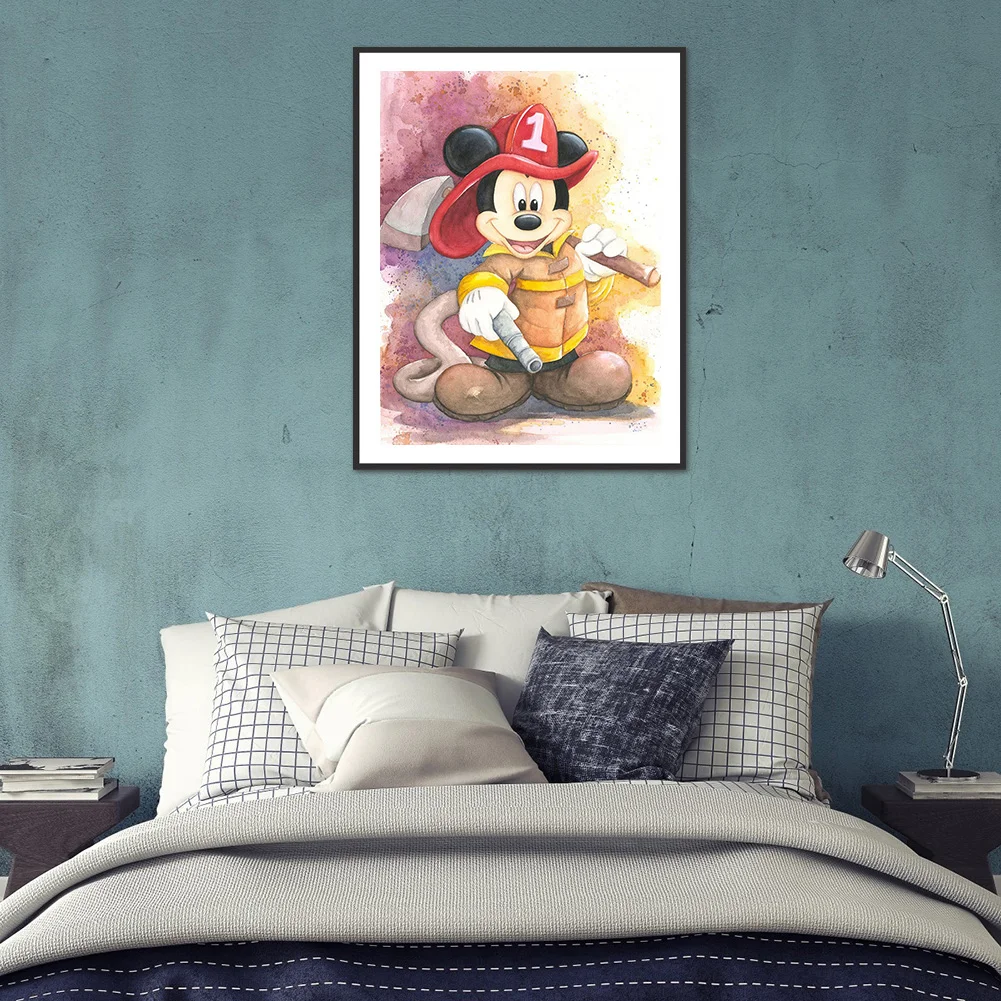 Diamond Painting - Full Round Drill - Cartoon Mouse(30*40cm)