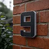 17cm Solar Lighted House Numbers IP44 Waterproof Light Up LED Address Signs
