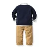 Kid Toddler Baby Boys Set Spring Casual Knitting Suits 2 Pcs
