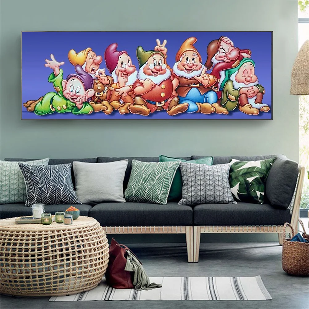 Diamond Painting - Full Round Drill - Seven Dwarfs(80*30cm)