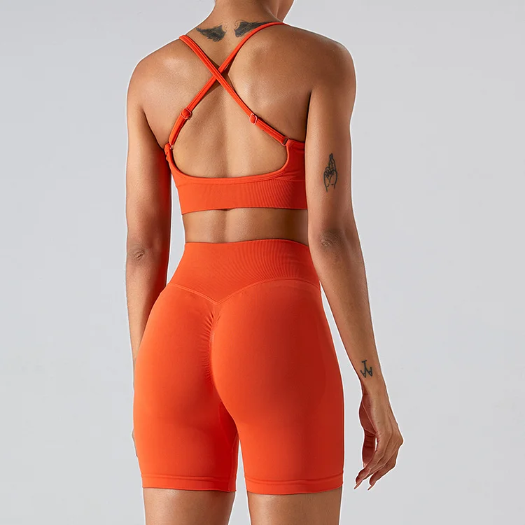 PASUXI New Seamless Sports Underwear Female Beauty Back Yoga Bra Outdoor Running Sports Top Gym Fitness Bra huanwei