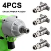 4 PCS Electric Brushless Impact Wrench Adapter Drill Bit Dual-Use Wrench Adapter