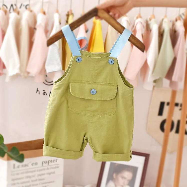2021 Toddler Baby Boys 6M-4T Kids Summer Romper Solid One-Pieces Sleeveless Casual Jumpsuit 4 Colors