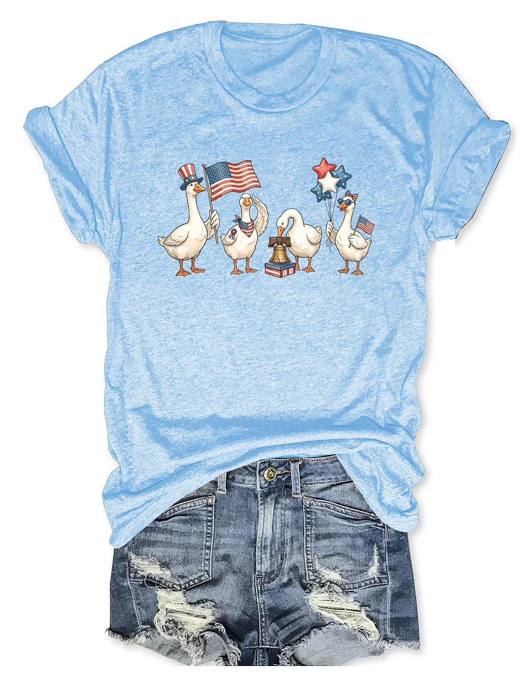 American Patriotic Goose T-shirt