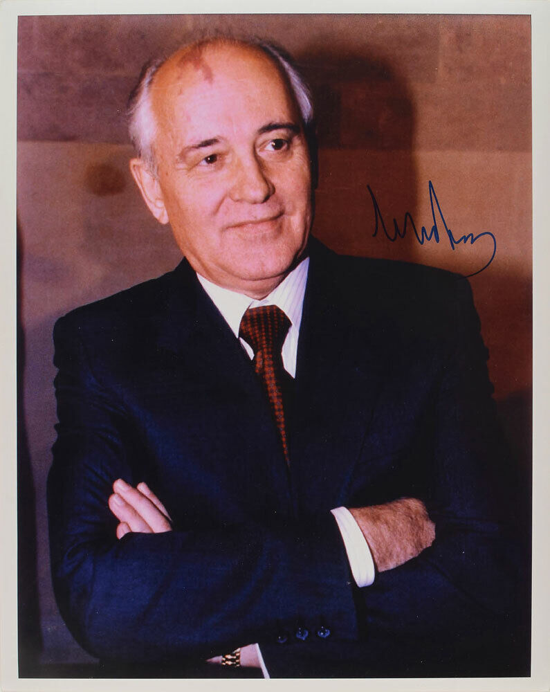 MIKHAIL GORBACHEV Signed Photo Poster paintinggraph Russian / Soviet Political Leader - preprint