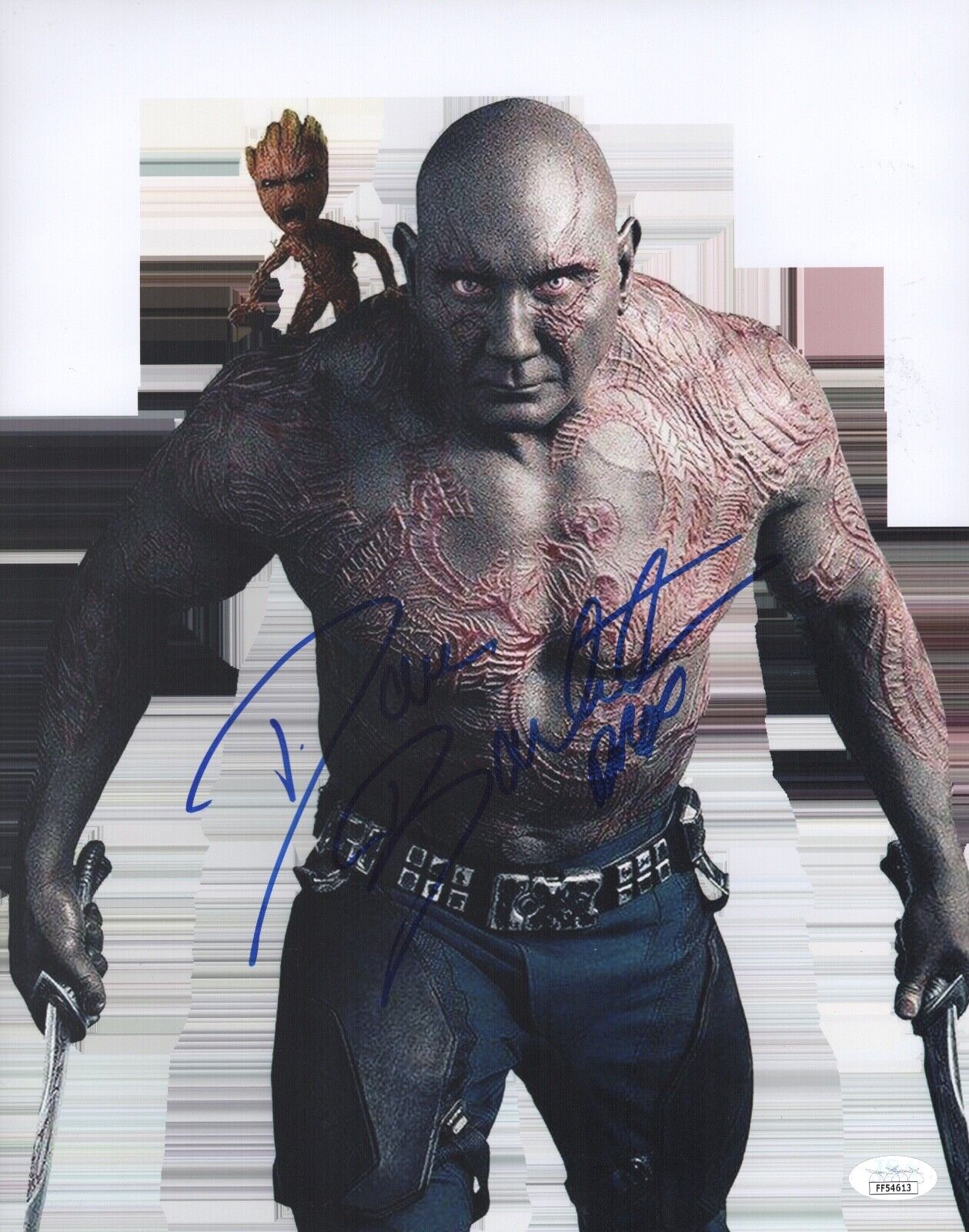 DAVE BAUTISTA Signed GUARDIANS OF THE GALAXY 11x14 Photo Poster painting Autograph JSA COA