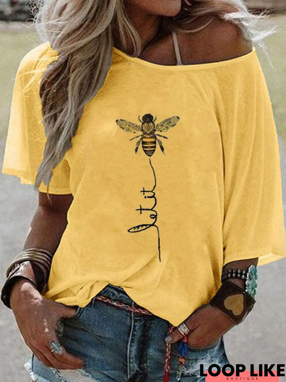 Women's Bee Printed Blouse