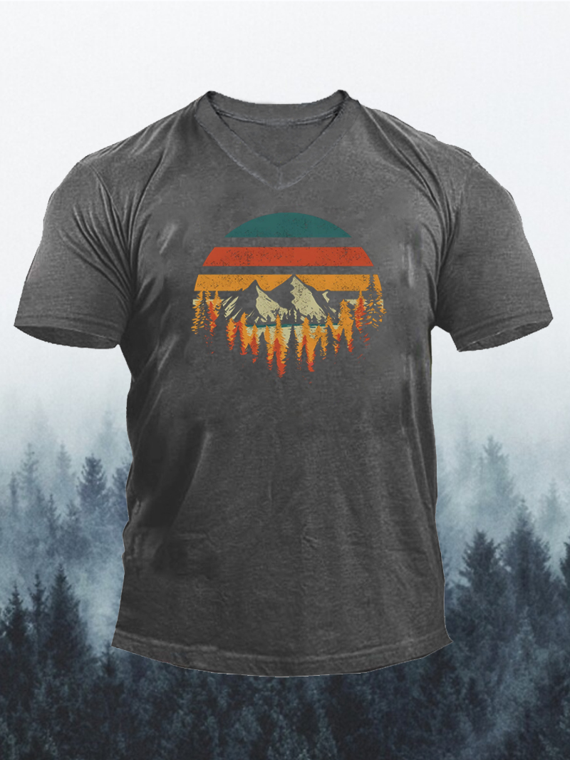 Men's Mountain Graphic Casual T-Shirt