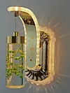 Modern Gorgeous Flower Amber LED Wall Lamps Living Room Bedroom Bedside Restaurant Room Decorative Wall Lights
