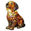 Dog Lamp Dog Series Art Night Light Stained Resin Dog Desk Lamp Home Decor