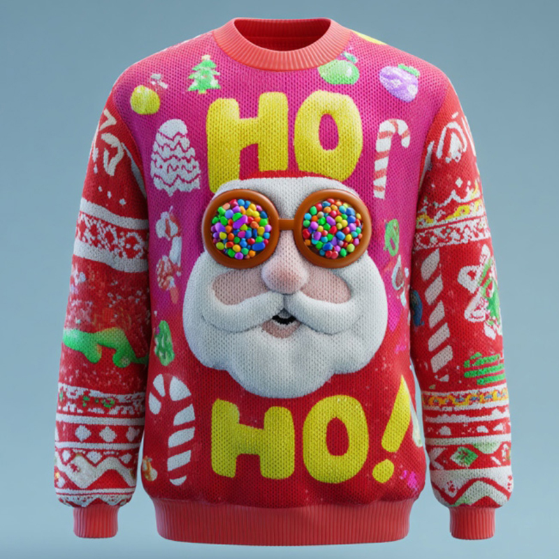 Men's Fun Santa Claus Ugly Sweater elevenforest
