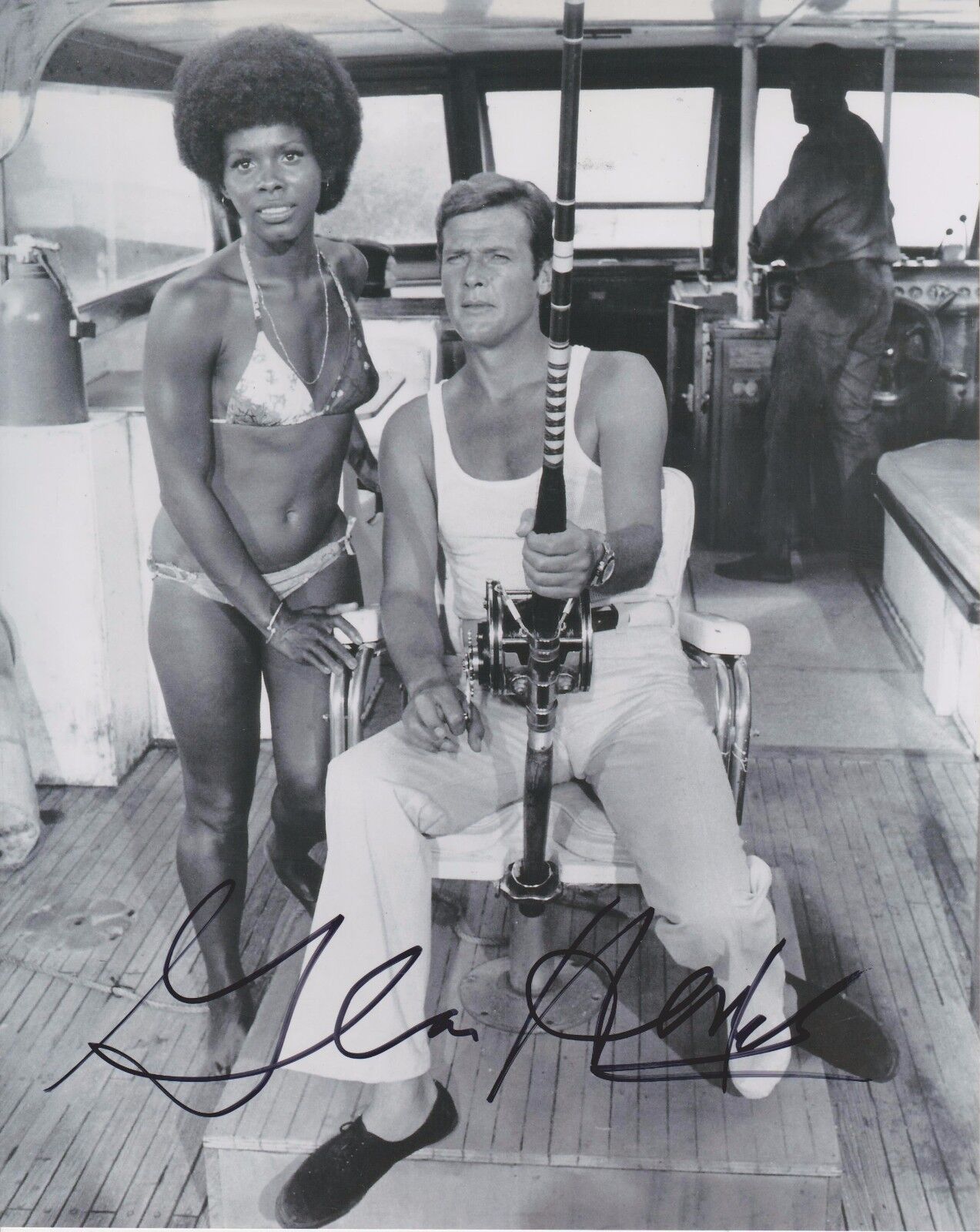 Gloria Hendry Bond 007 Live & Let Die 24 Original Autographed 8X10 Photo Poster painting