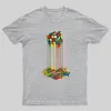 Rainbow Abstraction melted rubix cube  T-Shirt