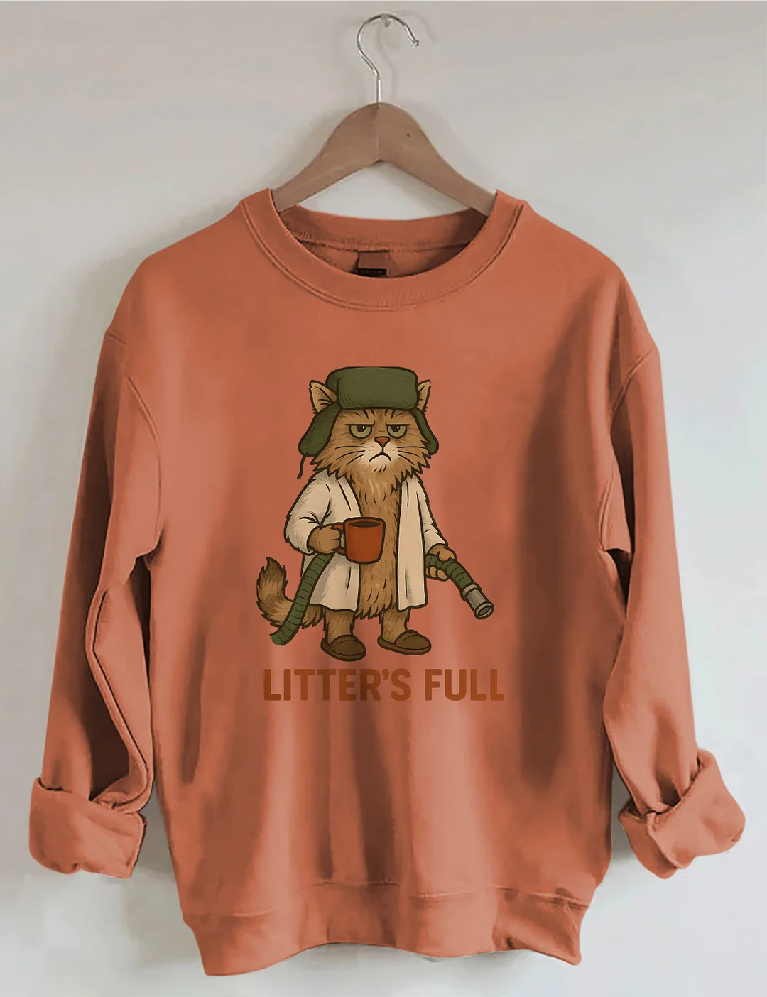 Litter's Full Christmas Vacation Cat Sweatshirt