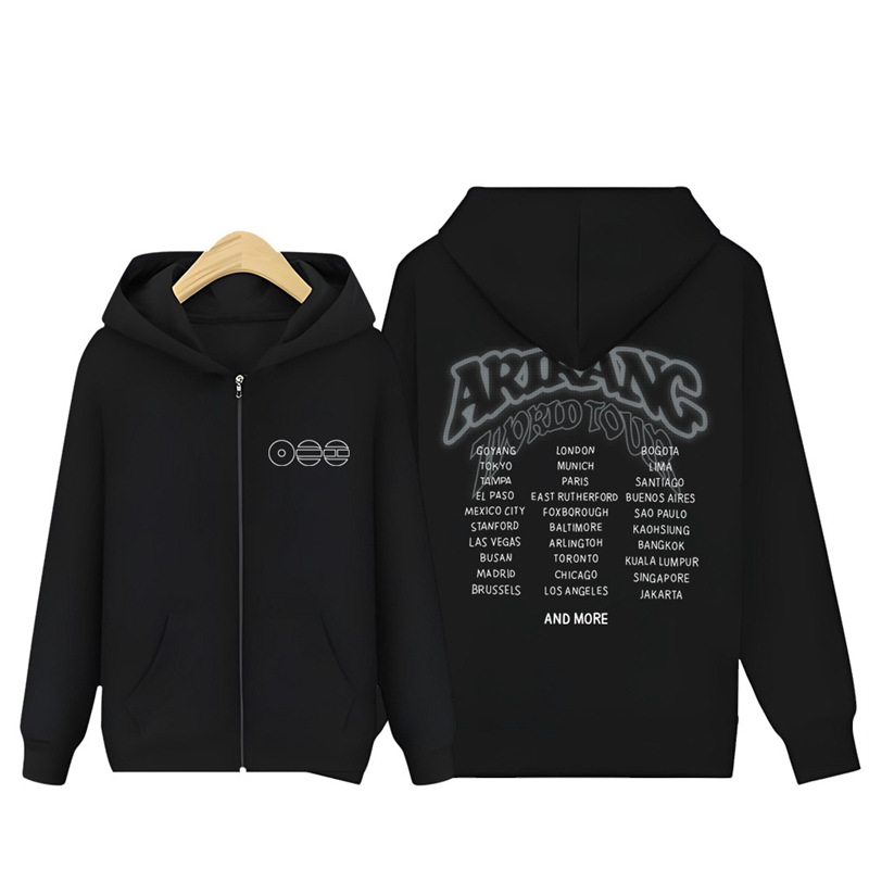 Official BTS Arirang Album Zip-up Hoodie - All Graphic Editions