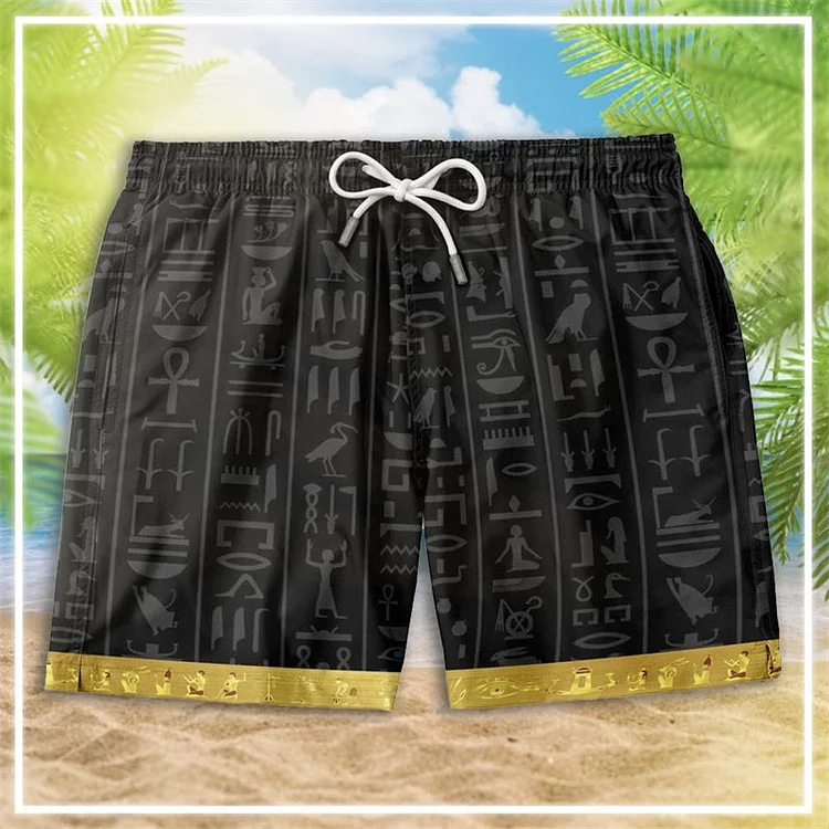 Pharaoh Cosplay Summer Beach Shorts