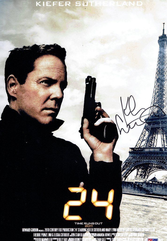 Kiefer Sutherland Signed 24 Authentic Autographed 10x15 Photo Poster painting PSA/DNA #AA29620