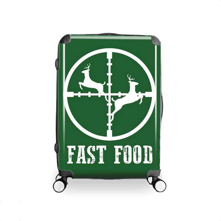 Deer Hunting Fast Food, Hunting Hardside Luggage