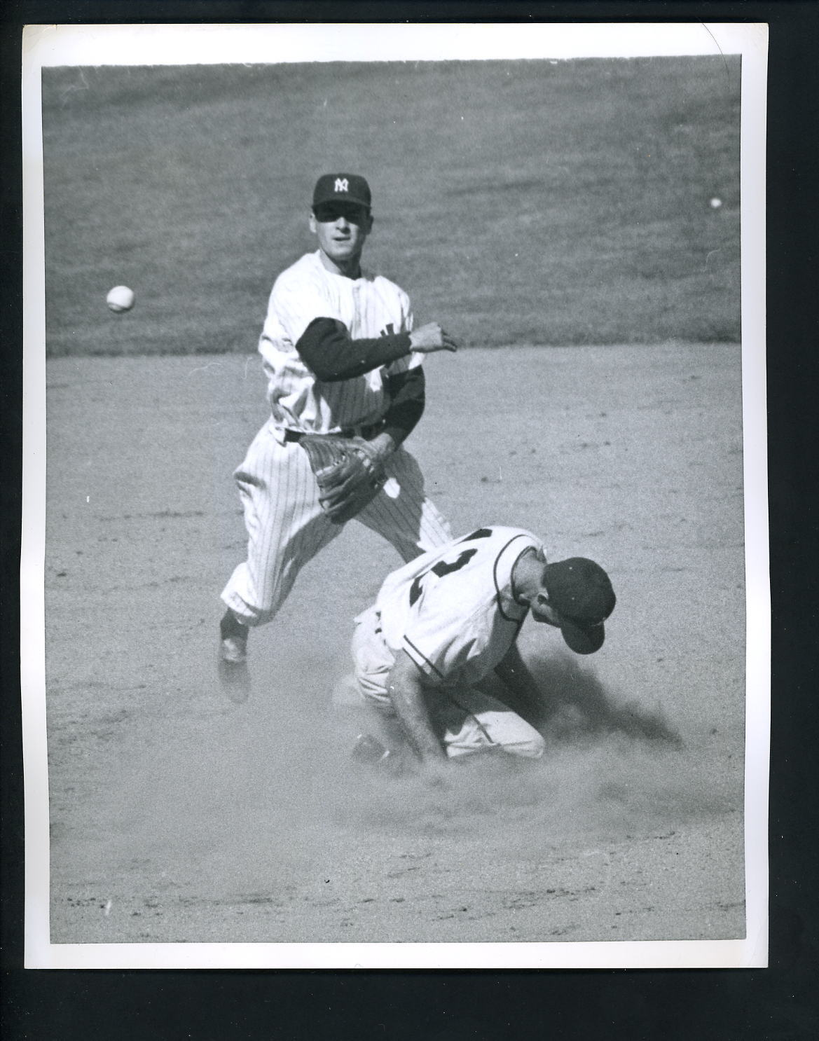 Jerry Coleman & Pete Suder 1952 Press Photo Poster painting Philadelphia A's Yankees